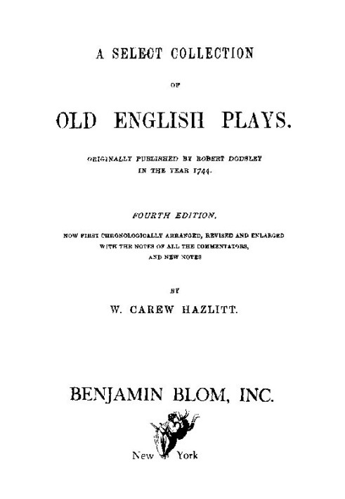 A Select Collection of Old English Plays, Volume 12