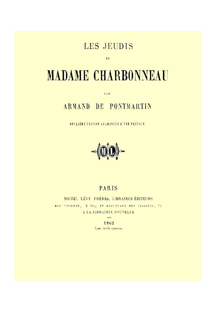 Madame Charbonneau's Thursdays