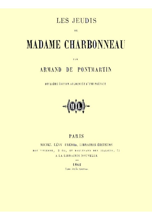 Madame Charbonneau's Thursdays