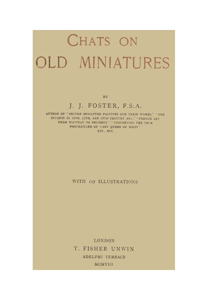 Chats on Old Miniatures