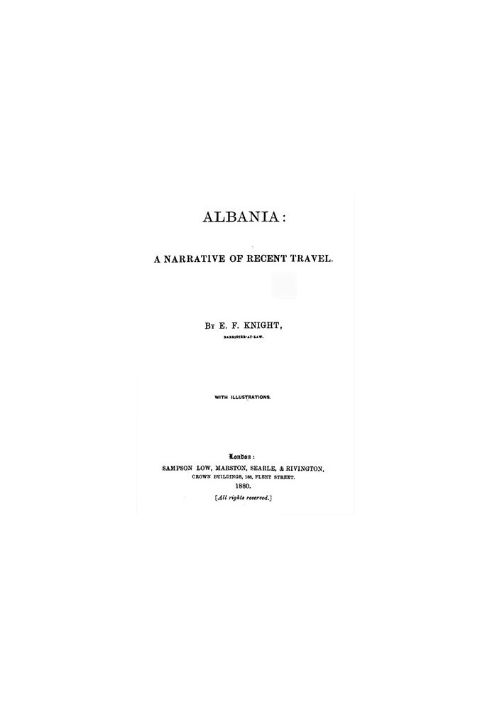 Albania : $b A narrative of recent travel