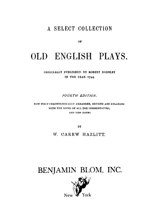 A Select Collection of Old English Plays, Volume 11