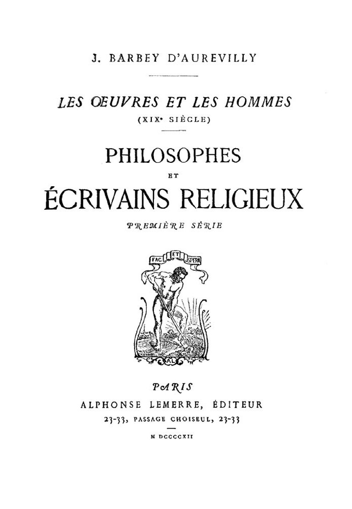 Philosophers and Religious Writers