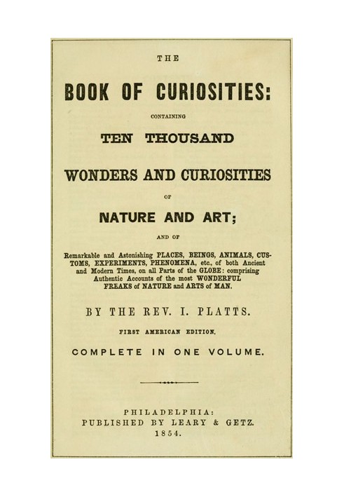 The Book of Curiosities