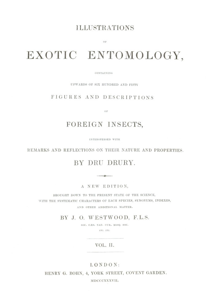 Illustrations of Exotic Entomology, Volume 2