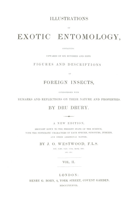 Illustrations of Exotic Entomology, Volume 2