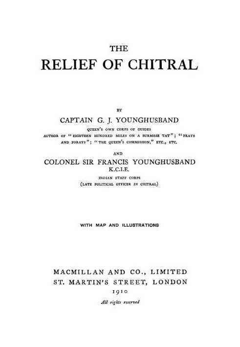 The Relief of Chitral