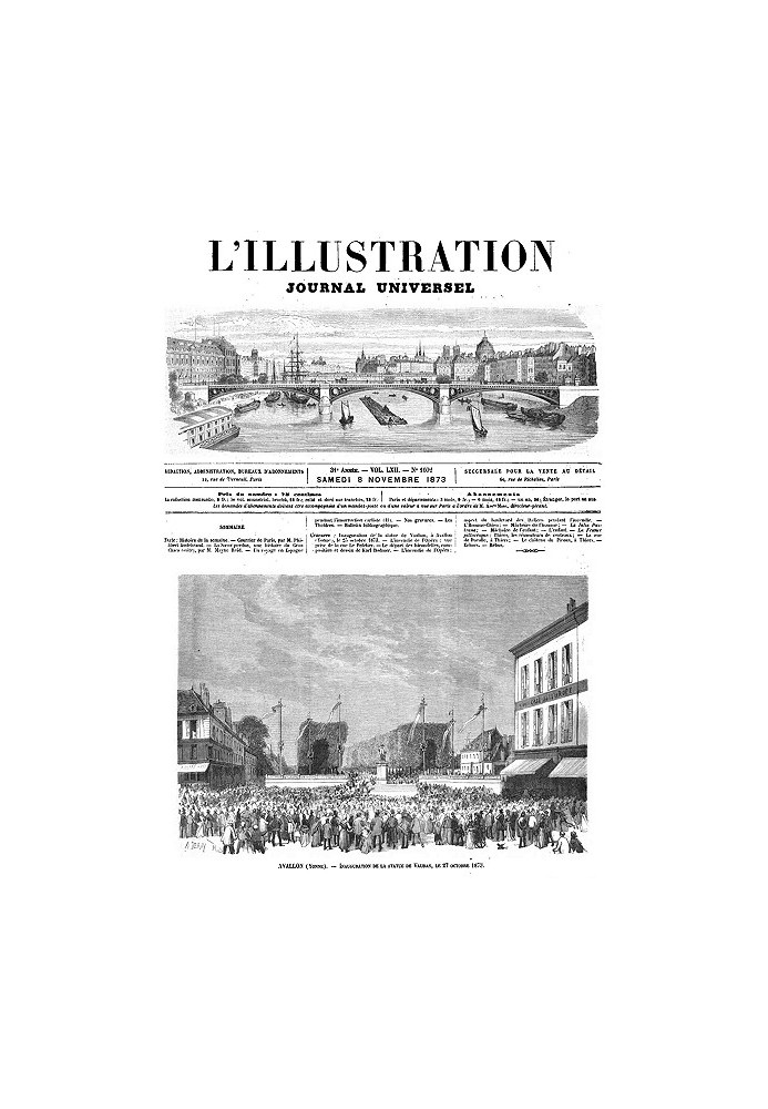 L'Illustration, No. 1602, November 8, 1873