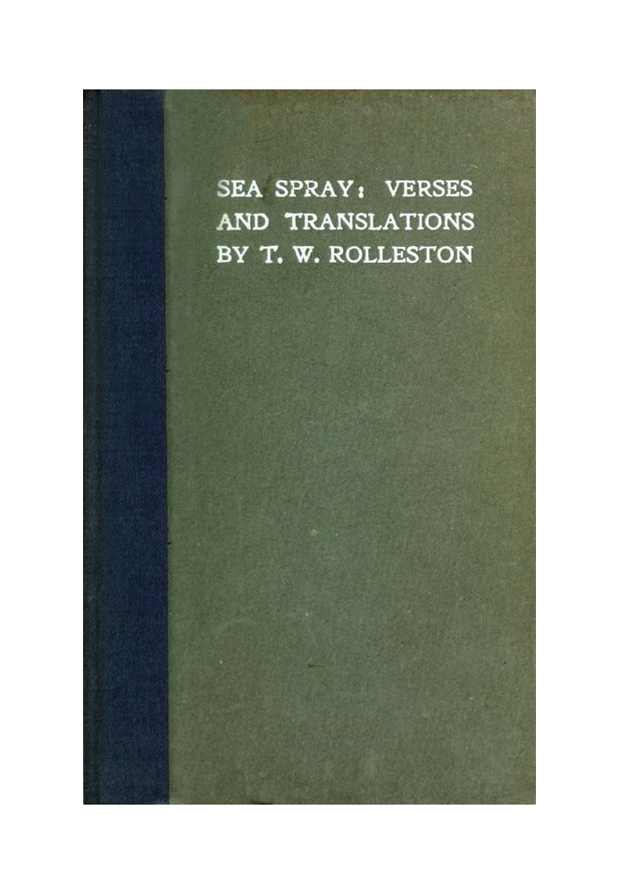 Sea Spray: Verses and Translations