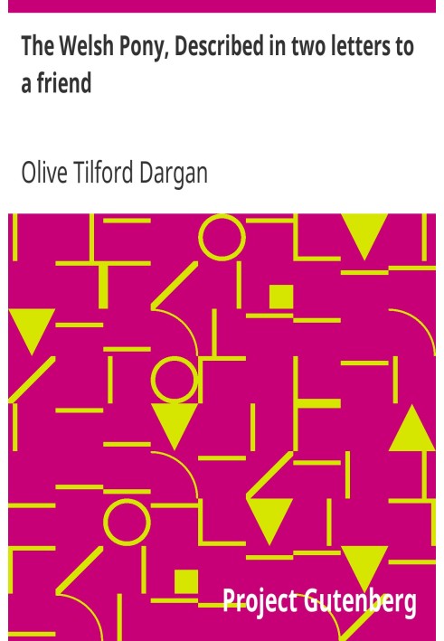 Валлійський поні, описаний у двох листах до друга