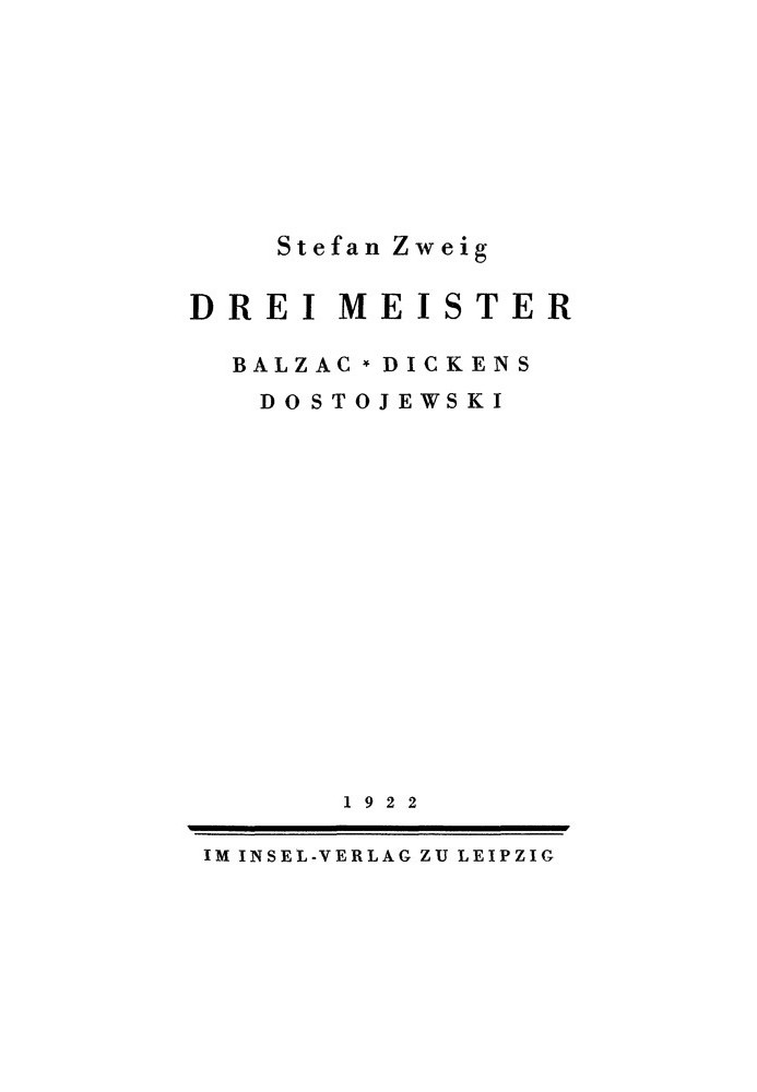 Три майстри: Бальзак, Діккенс, Достоєвський