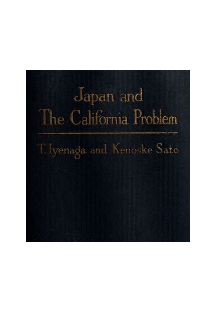 Japan and the California Problem