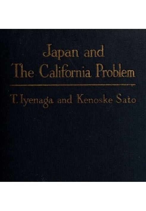 Japan and the California Problem