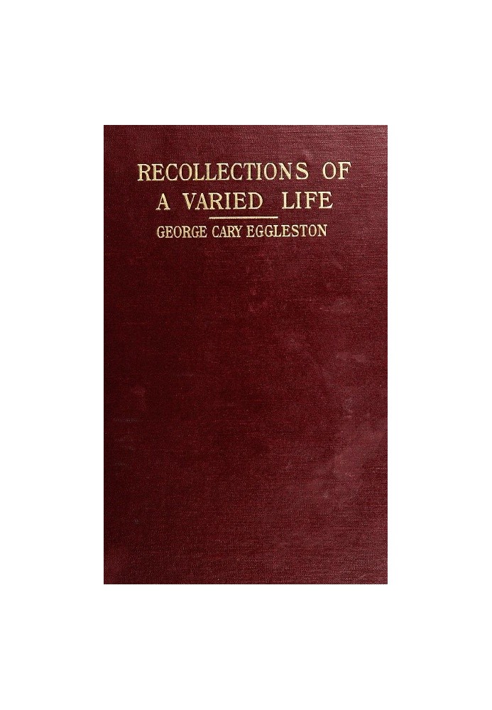 Recollections of a Varied Life