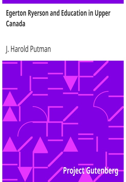 Егертон Райерсон і освіта у Верхній Канаді