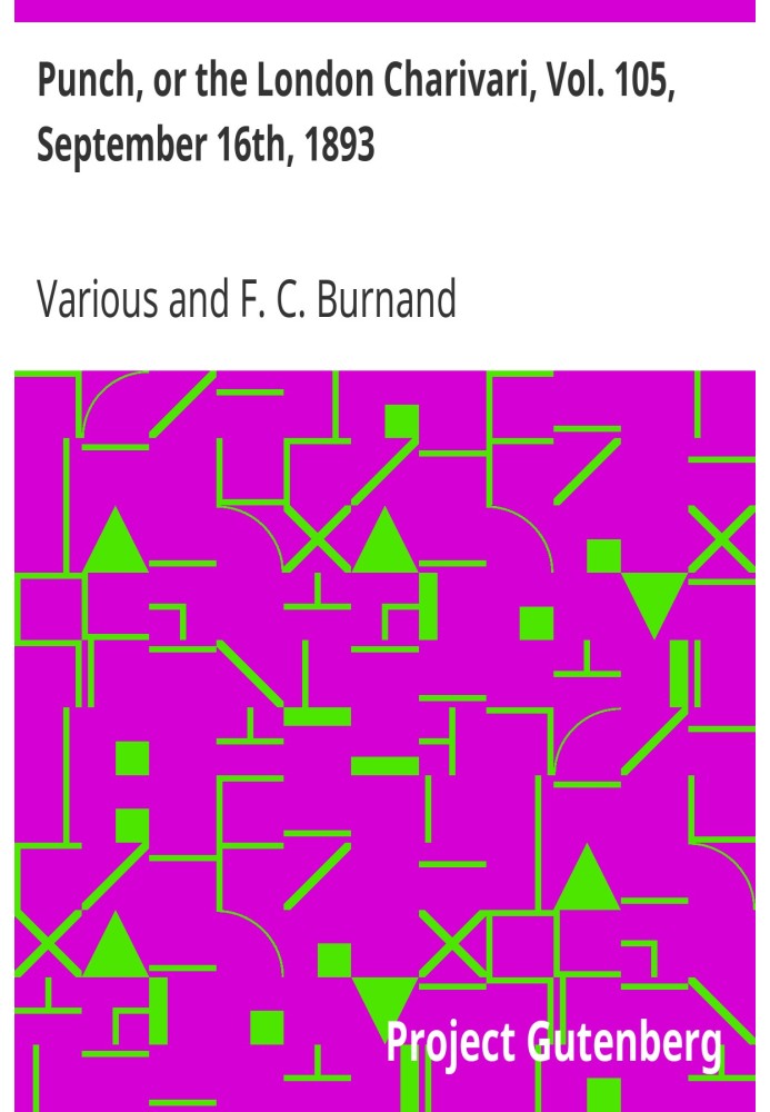 Punch, or the London Charivari, Vol. 105, September 16th, 1893