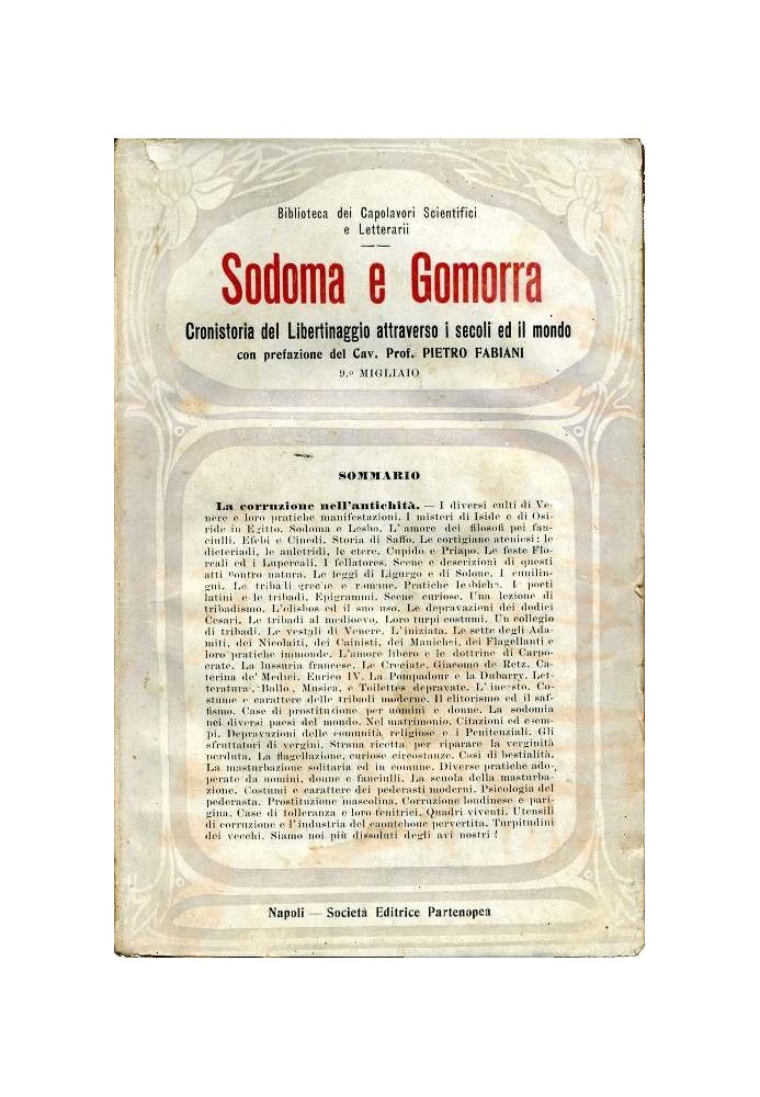 Sodom and Gomorrah: History of Libertinism through the centuries and the world