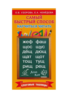 Самый быстрый способ научиться читать. Слоговые таблицы
