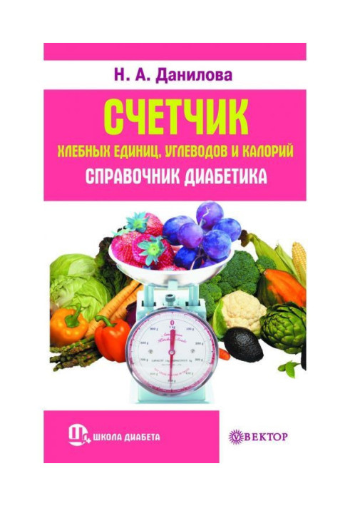 Лічильник хлібних одиниць, вуглеводів і калорій. Довідник діабетика