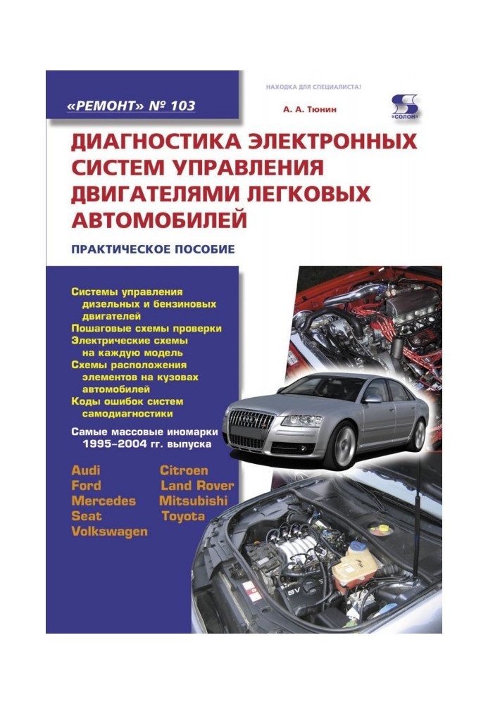 Diagnostics of electronic control system by the engines of passenger cars