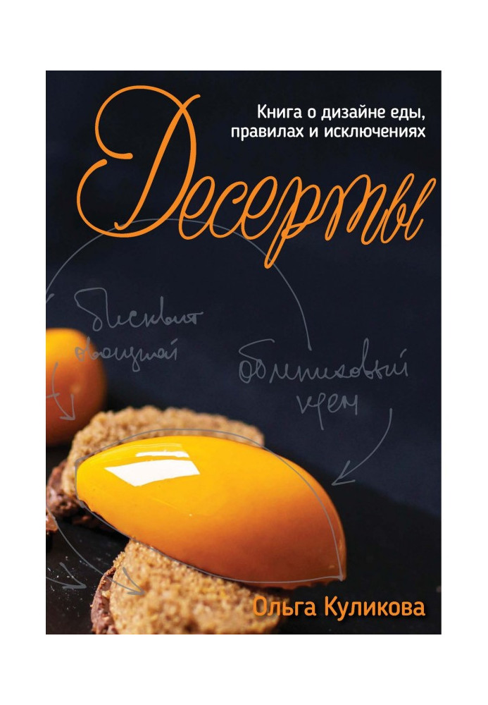 Desserts. Book on the design of meal, rules and exceptions