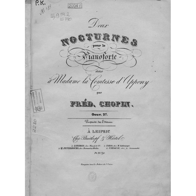 Deux nocturnes pour le...