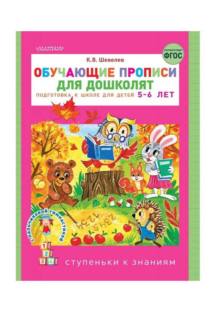 Teaching samples of writing for дошколят. Preparation there are 5-6 to school of children