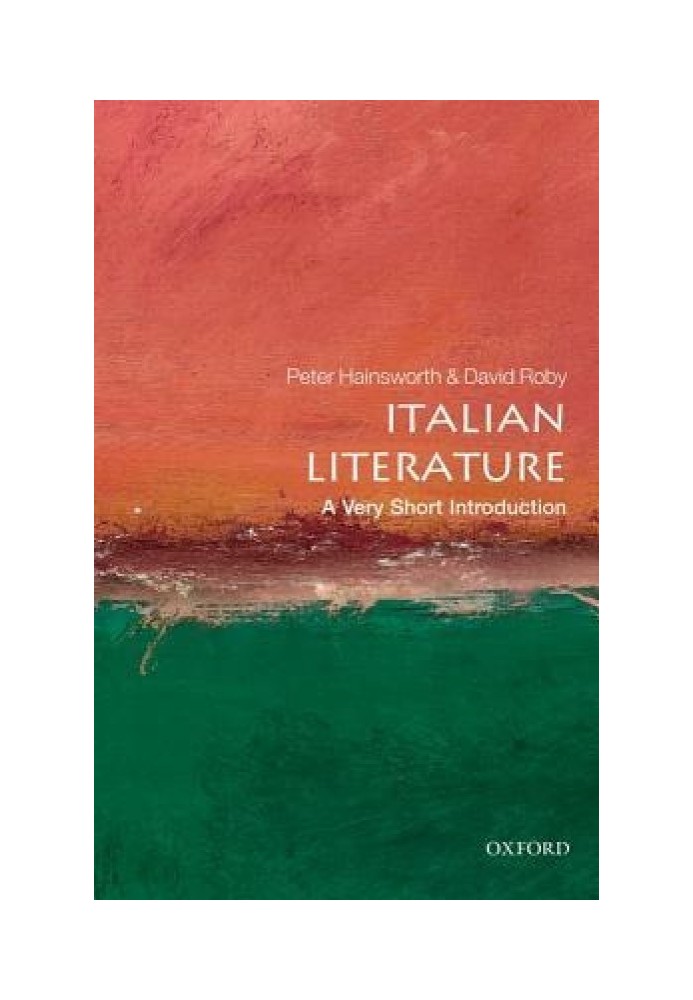 Italian Literature: A Very Short Introduction