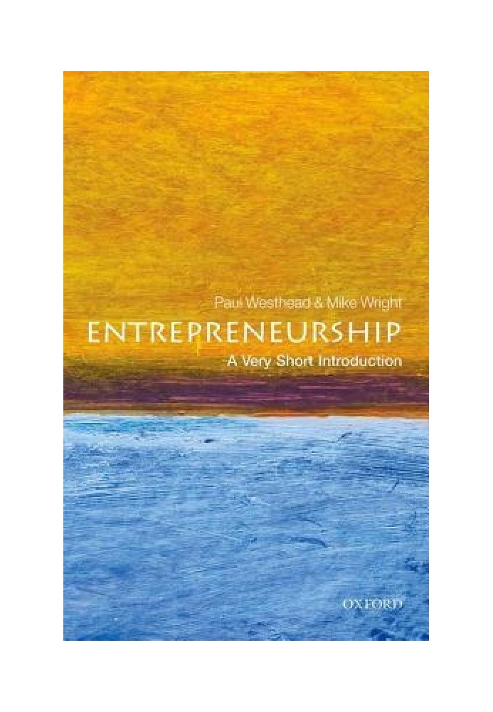 Entrepreneurship: A Very Short Introduction