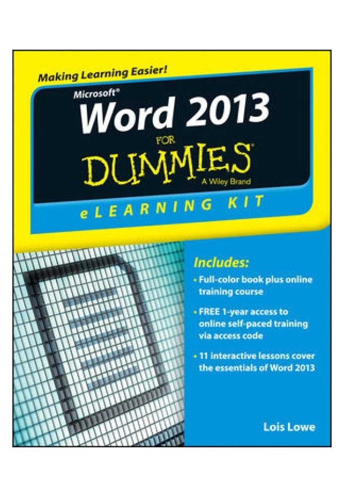 Word 2013 eLearning Kit For Dummies®