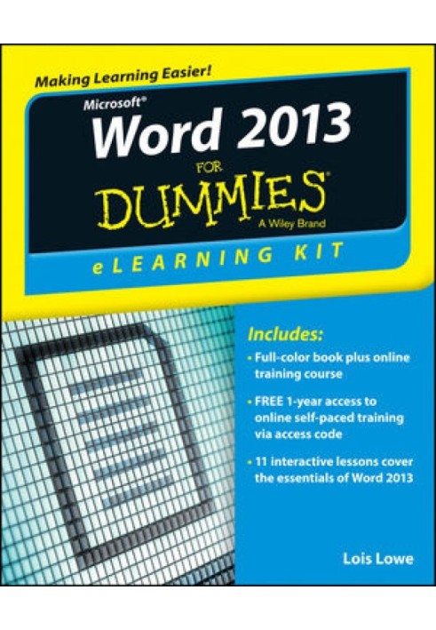 Word 2013 eLearning Kit For Dummies®