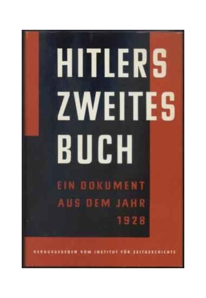 Hitler’s Second Book