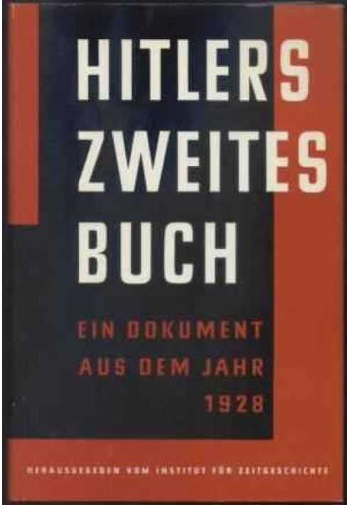 Hitler’s Second Book