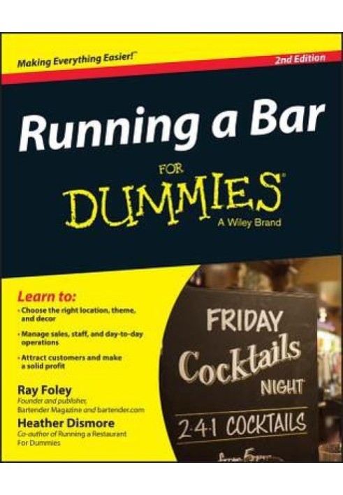 Running a Bar For Dummies®