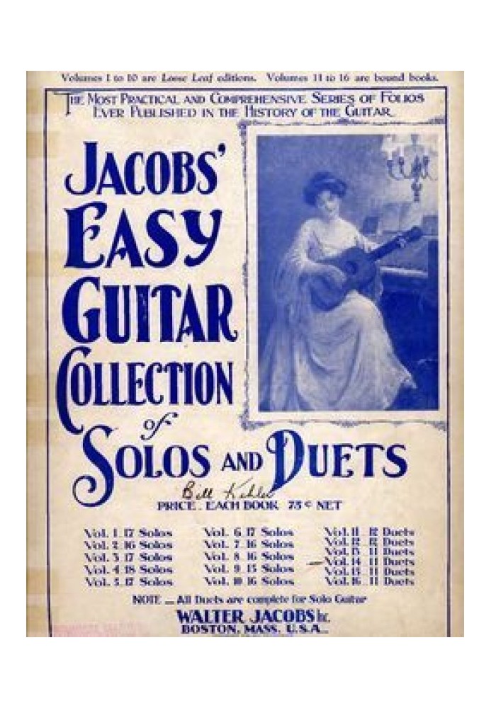 Jacobs' Easy Guitar Collection of Solos and Duets. Vol. 11. 12 Duets