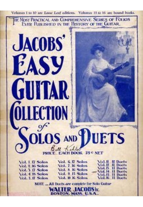 Jacobs' Easy Guitar Collection of Solos and Duets. Vol. 11. 12 Duets