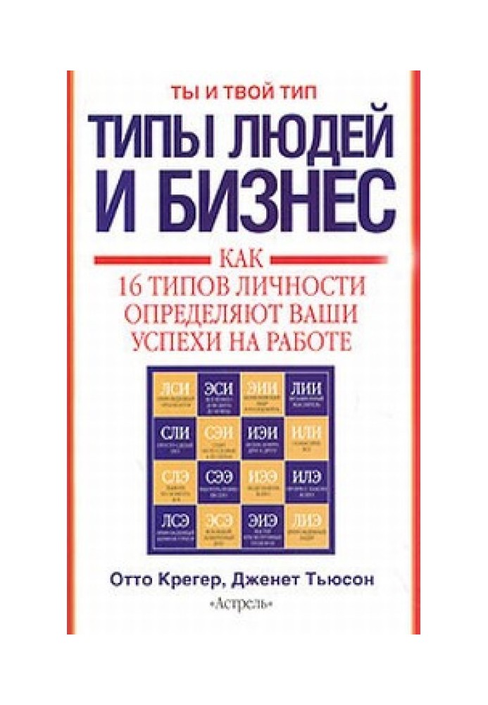 Типи людей та бізнес. Як 16 типів особистості визначають ваші успіхи на роботі