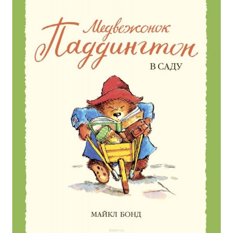 Paddington Bear in the garden