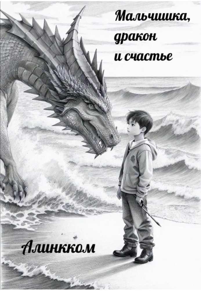 Boy, dragon and happiness