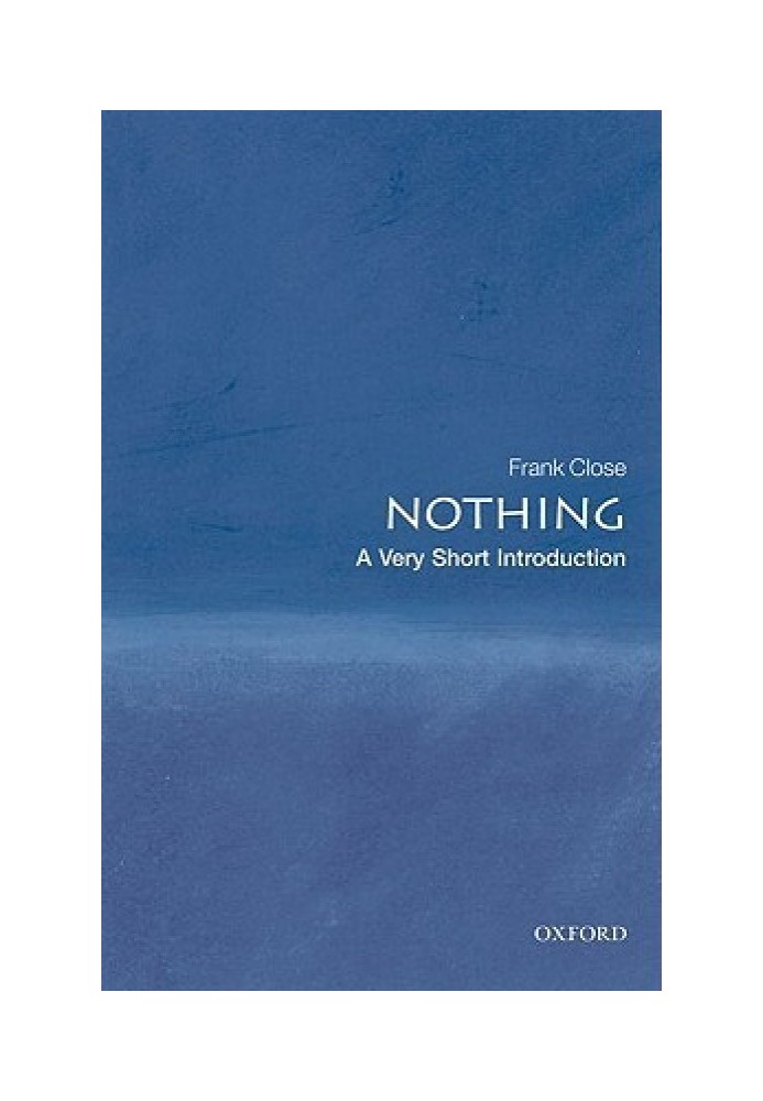 Nothing: A Very Short Introduction