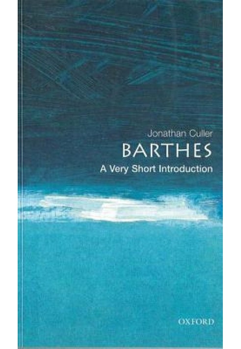 Barthes: A Very Short Introduction