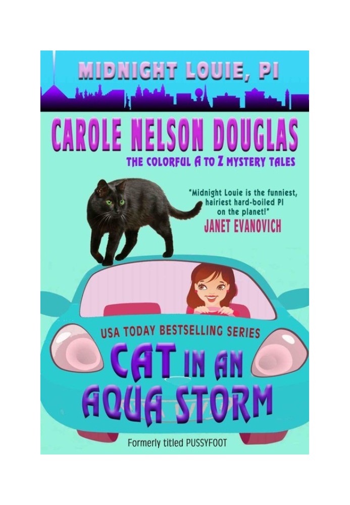 Cat In An Aqua Storm