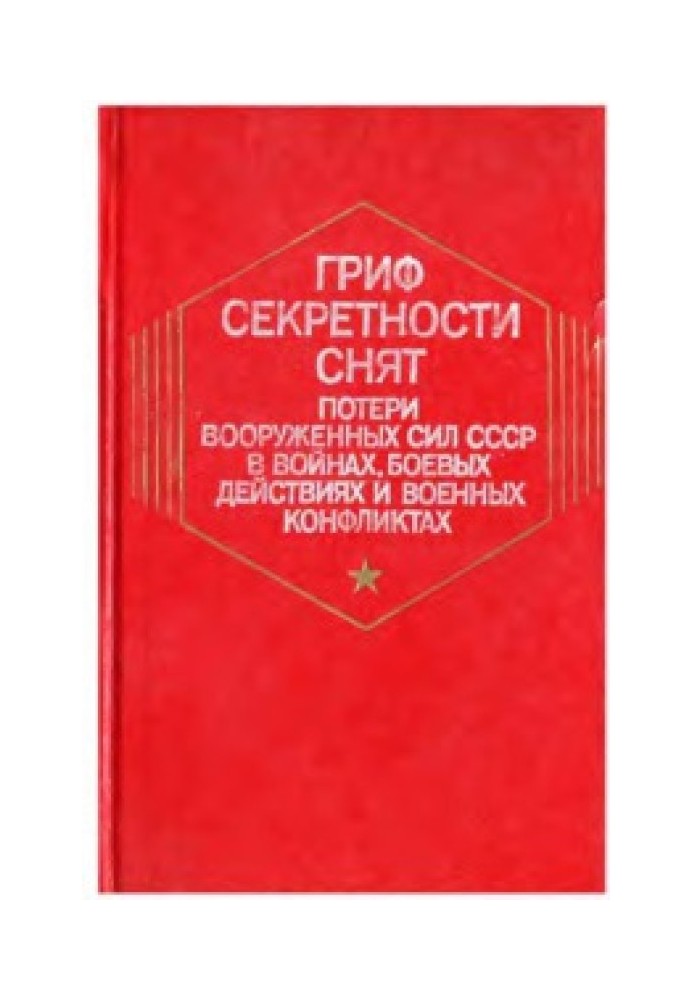 Гриф секретности снят. Потери вооруженных сил СССР в войнах, боевых действиях и военных конфликтах