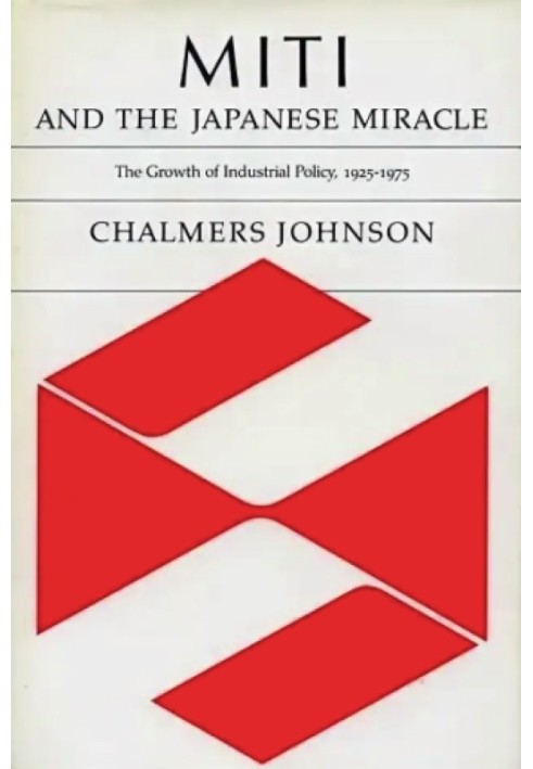 MITI and the Japanese Miracle: The Rise of Industrial Policy, 1925-1975.