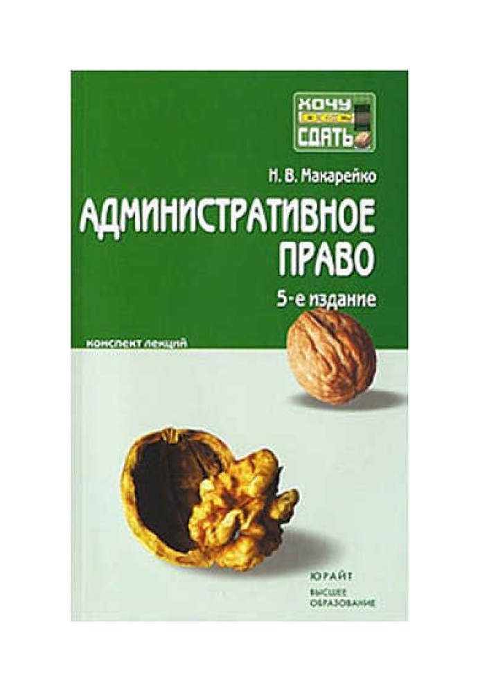 Адміністративне право. Конспект лекцій