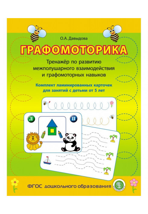 Графомоторика. Тренажёр по развитию межполушарного взаимодействия и графомоторных навыков. Комплект ламинированн...