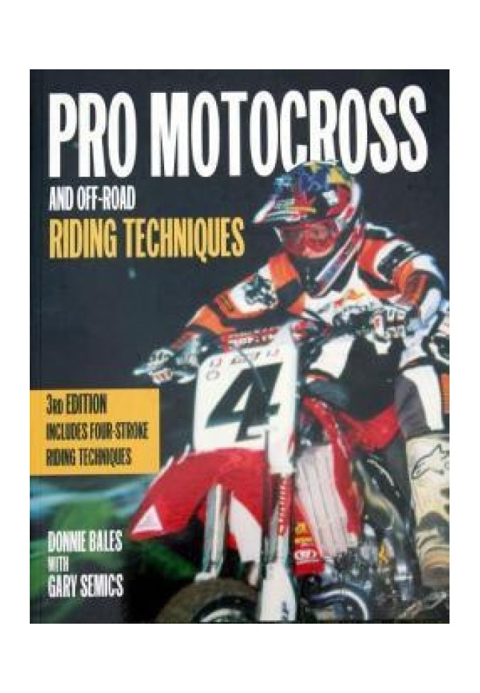 Professional techniques for driving motocross and enduro motorcycles