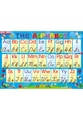 Alphabet. The English alphabet is uppercase