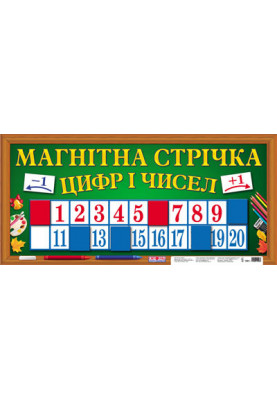 Магнітна стрічка цифр і чисел