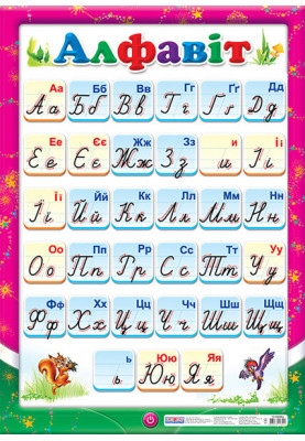 Poster. Ukrainian alphabet (registered)